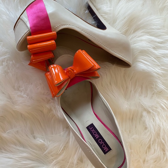 Mojo Moxy Shoes - Mojo Moxy Pippa white leather pumps